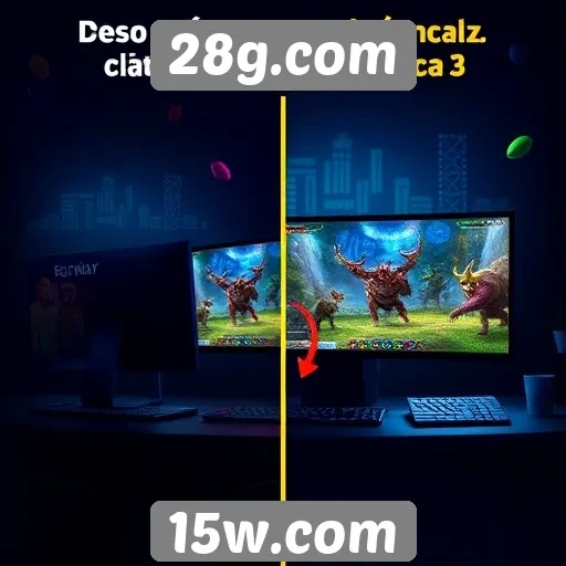 Comparativo de jogos mobile e desktop no 28g.com